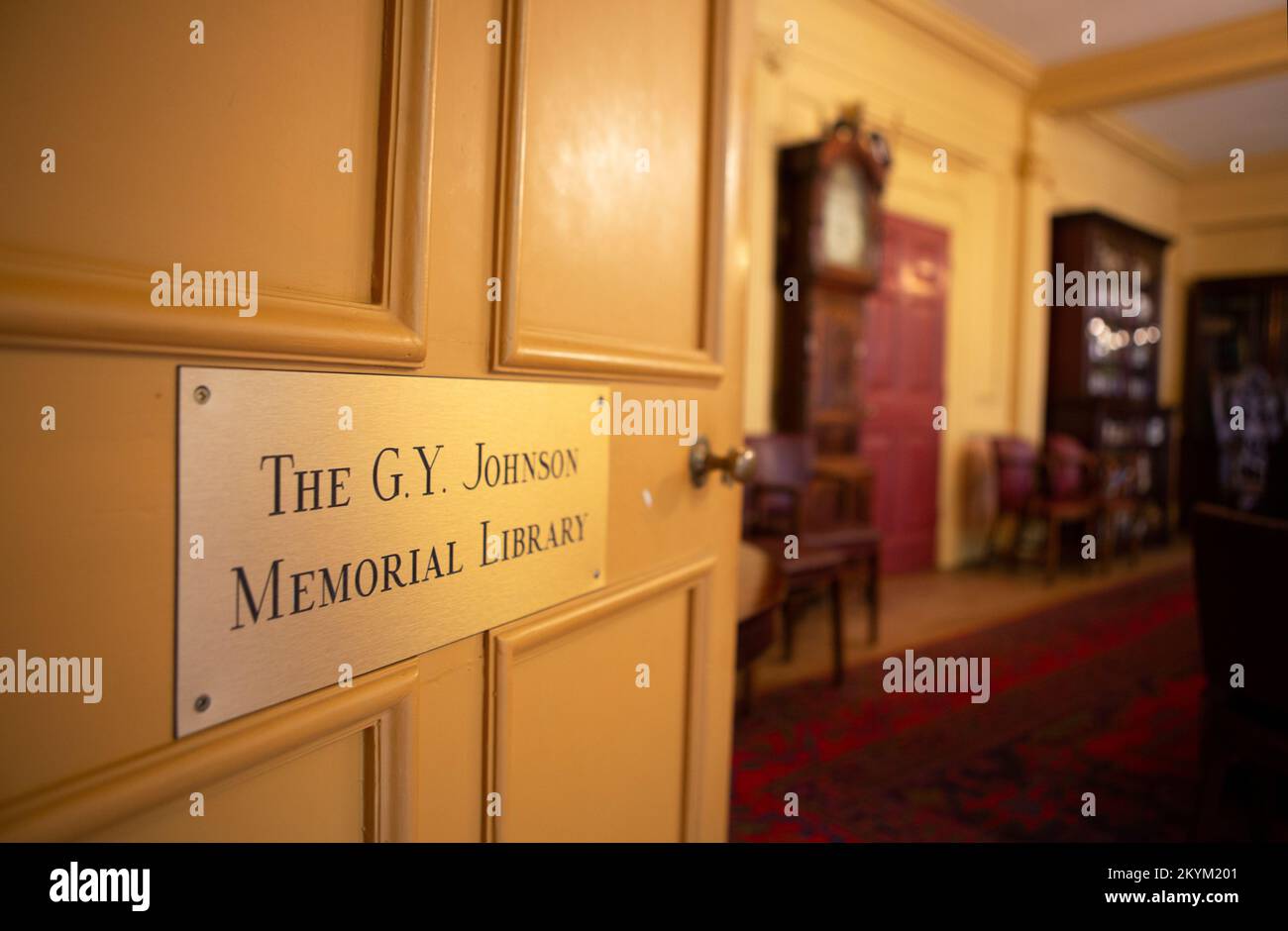 La G.Y Johnson Memorial Library, située au Duncombe place Lodge 236, Duncombe place, est la plus ancienne Freemasons Lodge à York, dans le North Yorkshire. Un de Banque D'Images