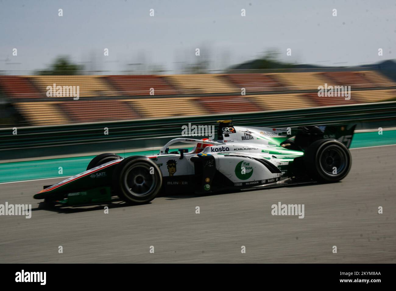 Ralph Boschung pendant les tests en saison de Formule 2 2022 à Barcelone (Espagne) Banque D'Images