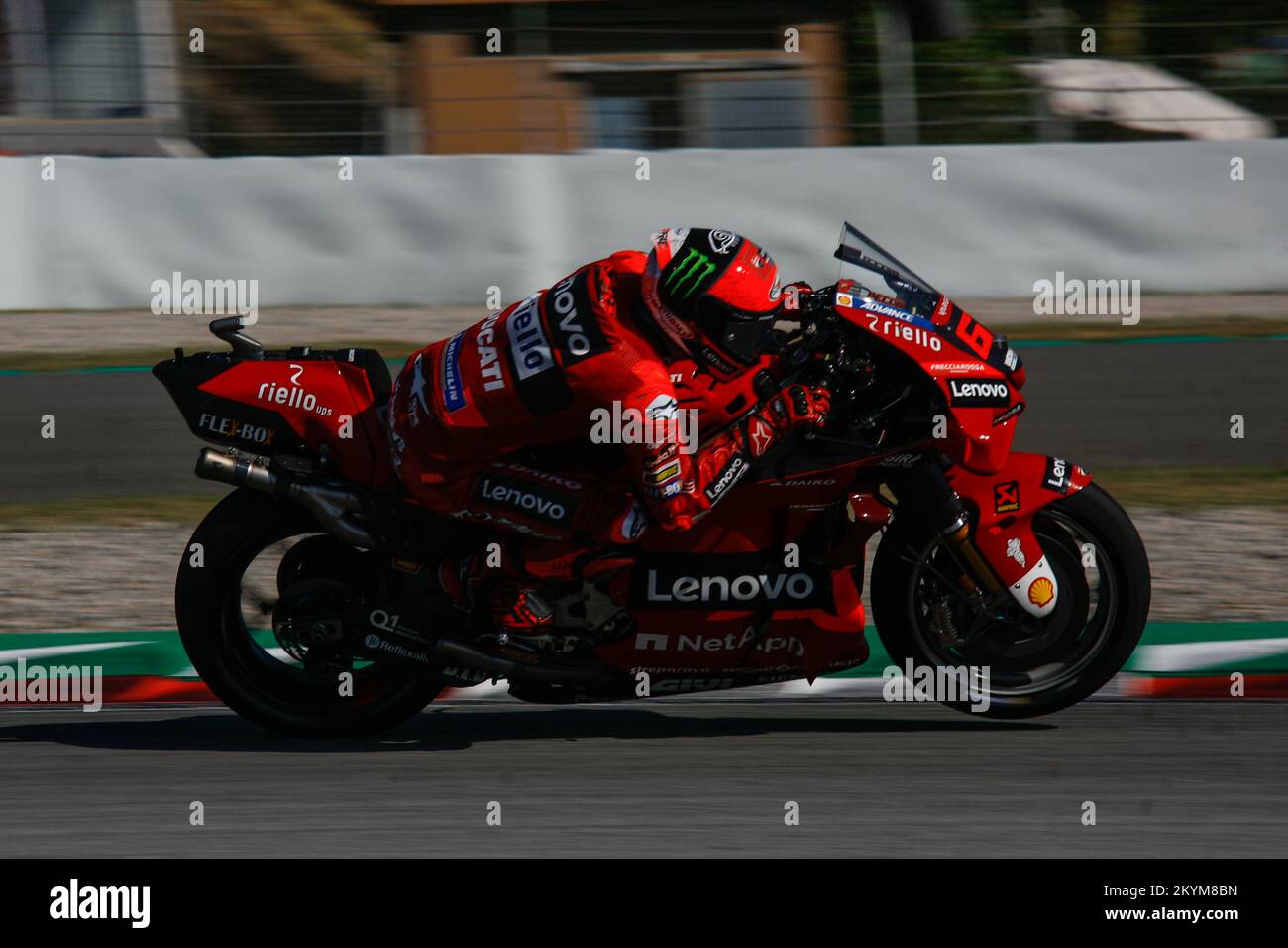 Pecco Bagnaia pendant le MotoGP Catalan GP 2022 Banque D'Images