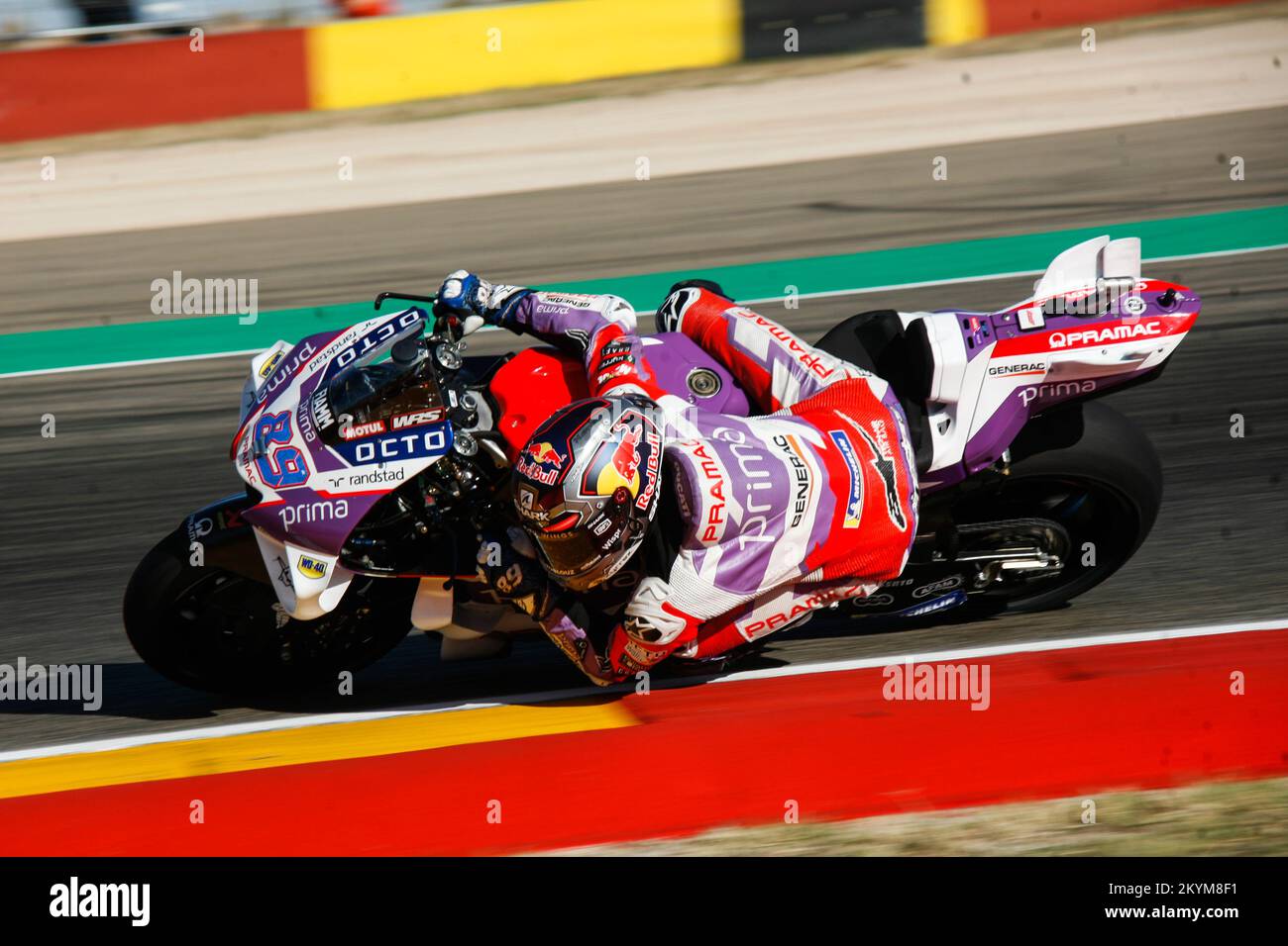 Jorge Martin pendant la pratique libre dans le MotoGP Animoca Brands Aragón GP 2022 Banque D'Images