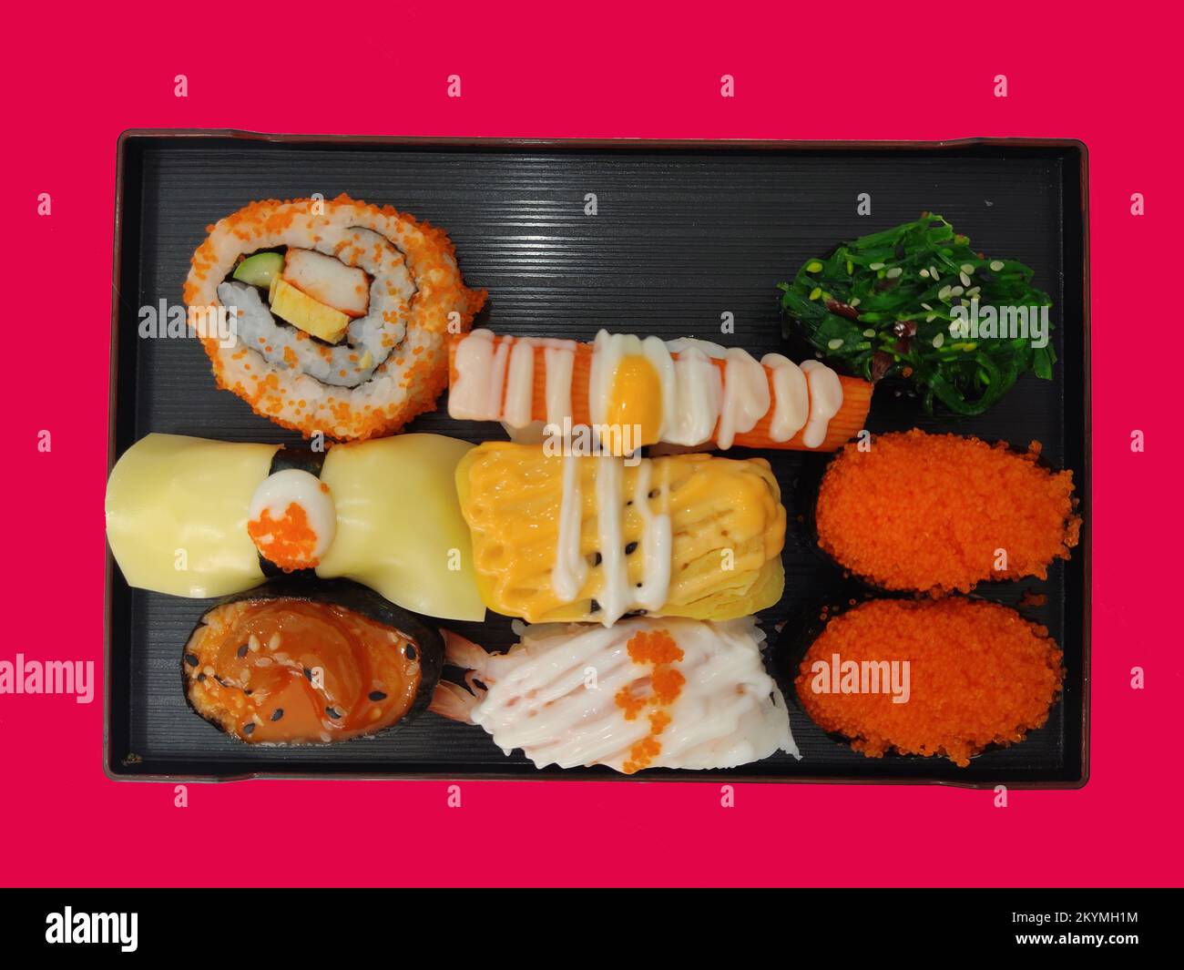 Cuisine japonaise isolée - Sushi en Thaïlande Banque D'Images