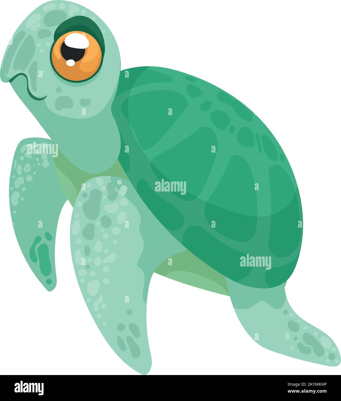 bébé tortue mignon Illustration de Vecteur