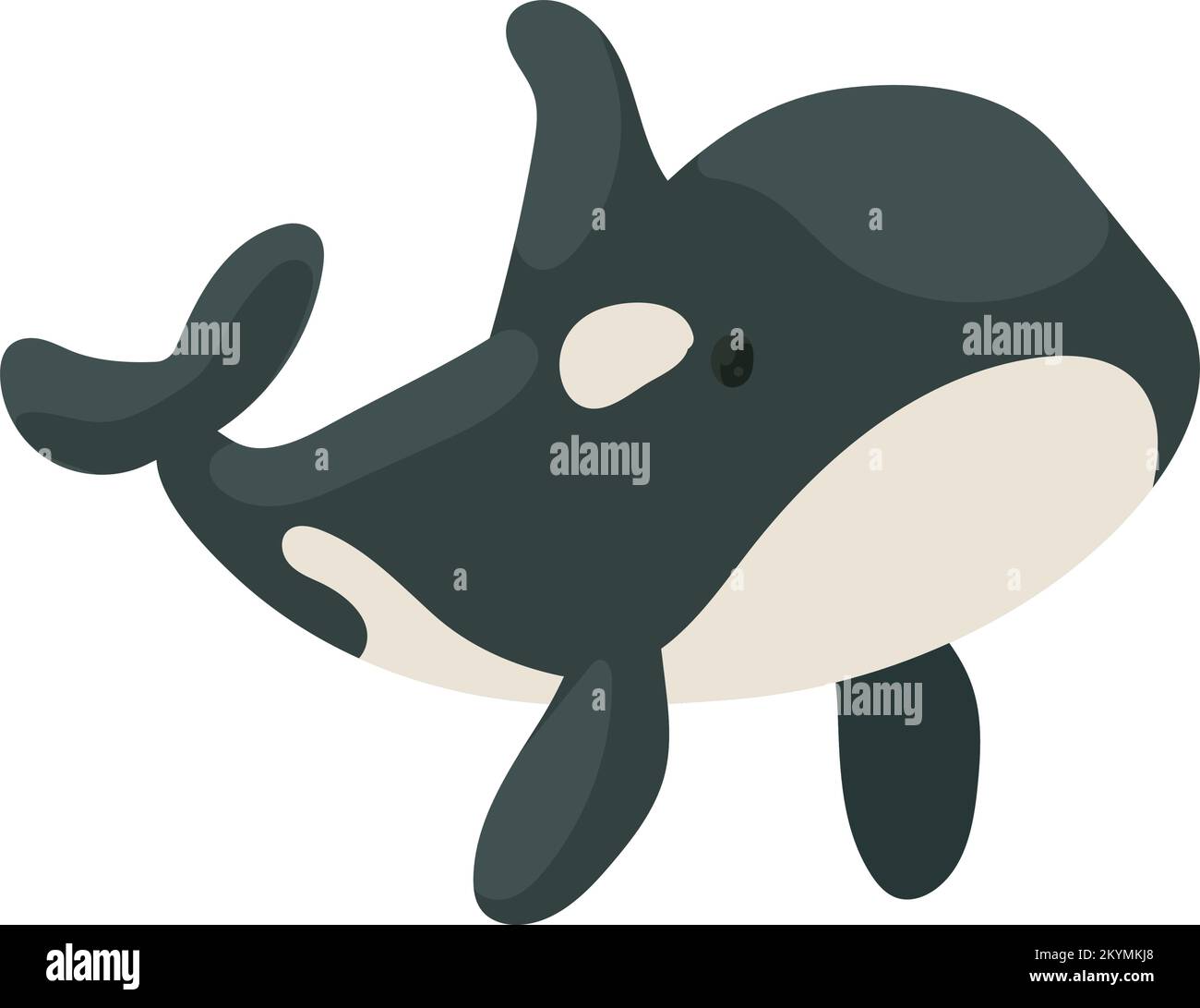 adorable bébé baleine Illustration de Vecteur
