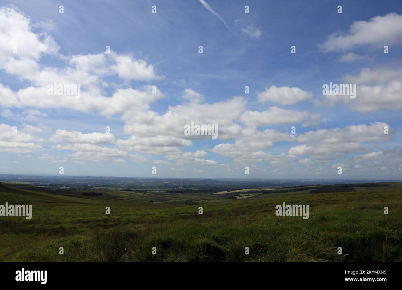 Les landes de Pennine à l'ouest au-dessus du village de Belmont Lancashire en Angleterre Banque D'Images