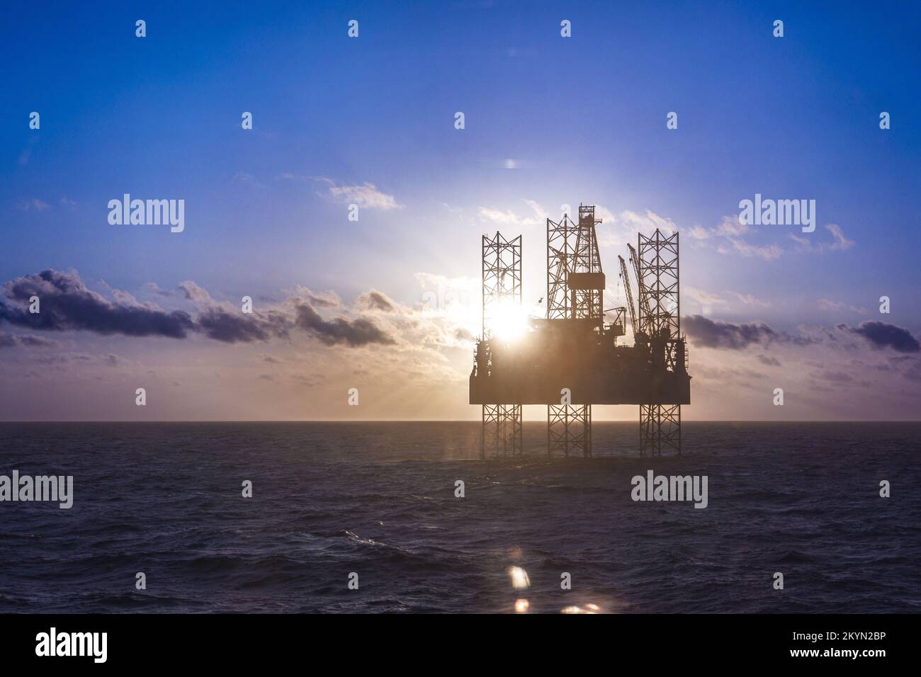 Rowan Gorilla VII dans la mer du Nord, secteur britannique. Banque D'Images