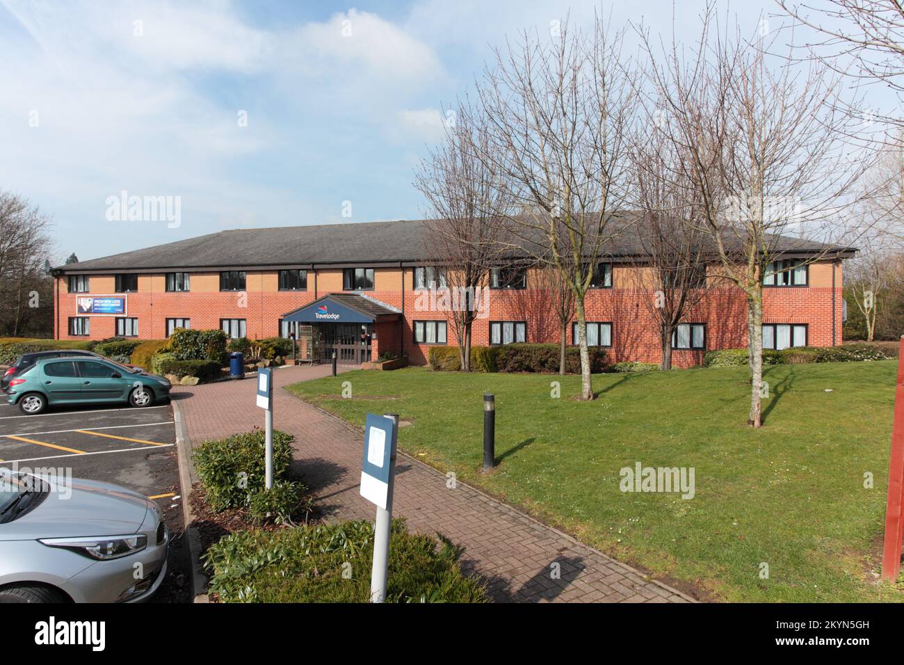 Travelodge Shrewsbury Bayston Hill, A5 / A49 Roundabout, Bayston Hill Services, Shrewsbury, SY3 0DA Banque D'Images