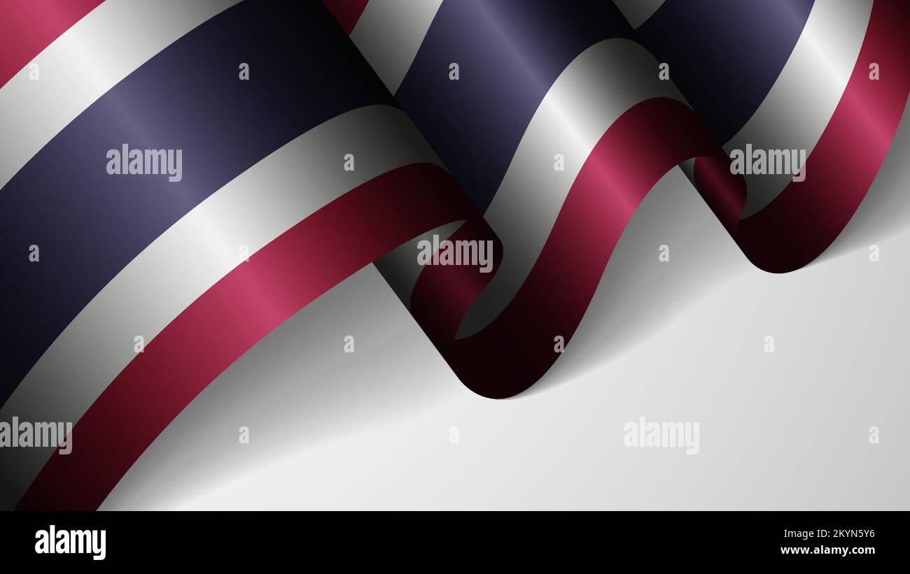 EPS10 vecteur de fond patriotique avec drapeau de la Thaïlande. Un élément d'impact pour l'utilisation que vous voulez en faire. Illustration de Vecteur