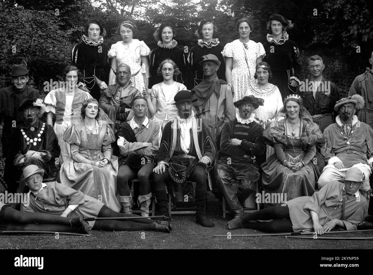 La pantomime Robin Hood a été moulée en Angleterre, au Royaume-Uni, en 1905 Banque D'Images