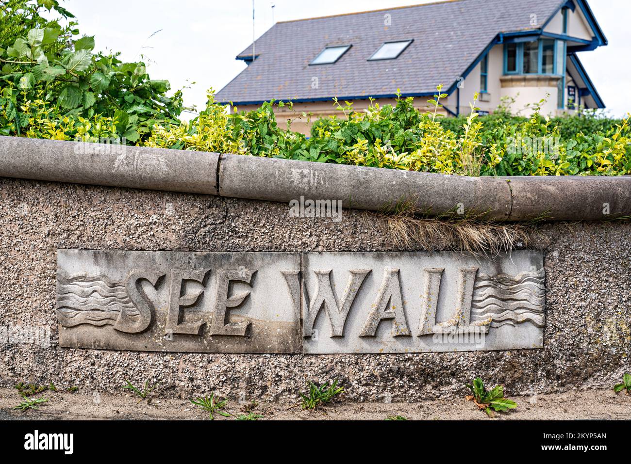 Voir Wall - Tern Project, Morecambe, Lancashire, Royaume-Uni Banque D'Images