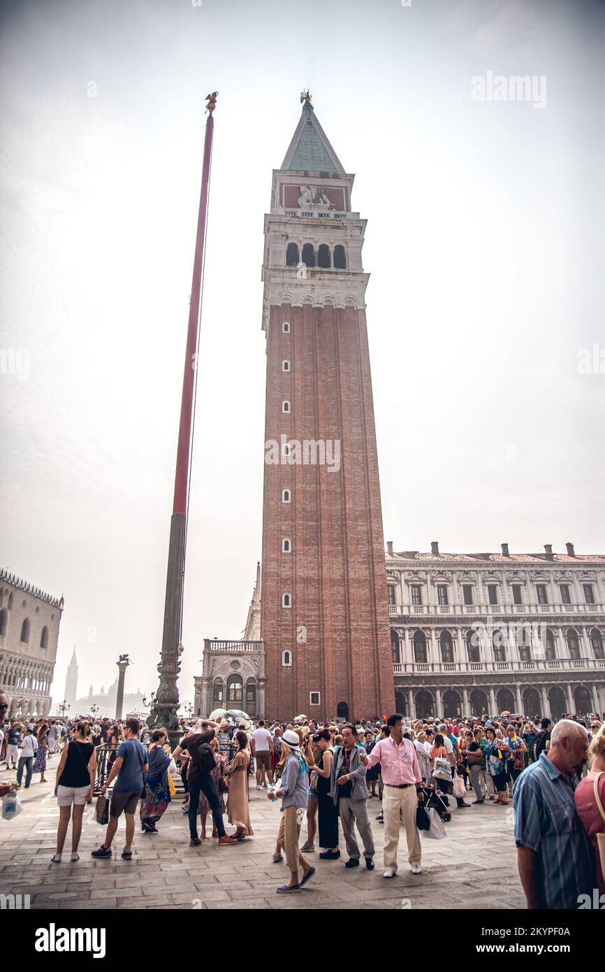 Image de la Tour de San Marco à Venise. Banque D'Images