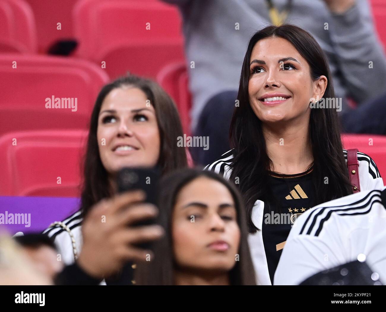 Qatar, 01/12/2022, Laura Winter (Freundin von Jonas Hofmann, Deutschland)Al Khor, 01.12.2022, FIFA Fussball WM 2022 à Katar, Gruppenphase, Costa Rica - Deutschland/PRESSINPHOTO/Sipa USA Banque D'Images