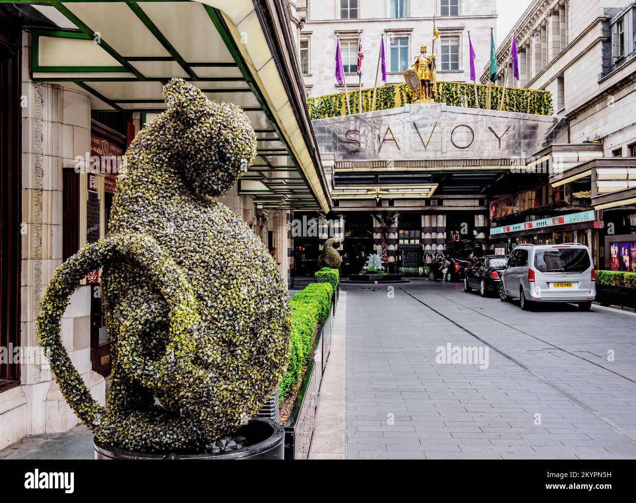 Le Savoy Hotel, Londres, Angleterre, Royaume-Uni Banque D'Images