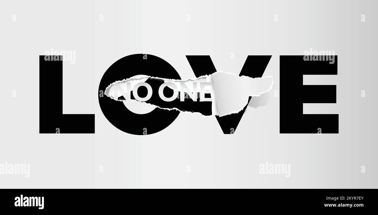 N'AIMEZ pas l'illustration de papier déchiré. Illustration de Vecteur