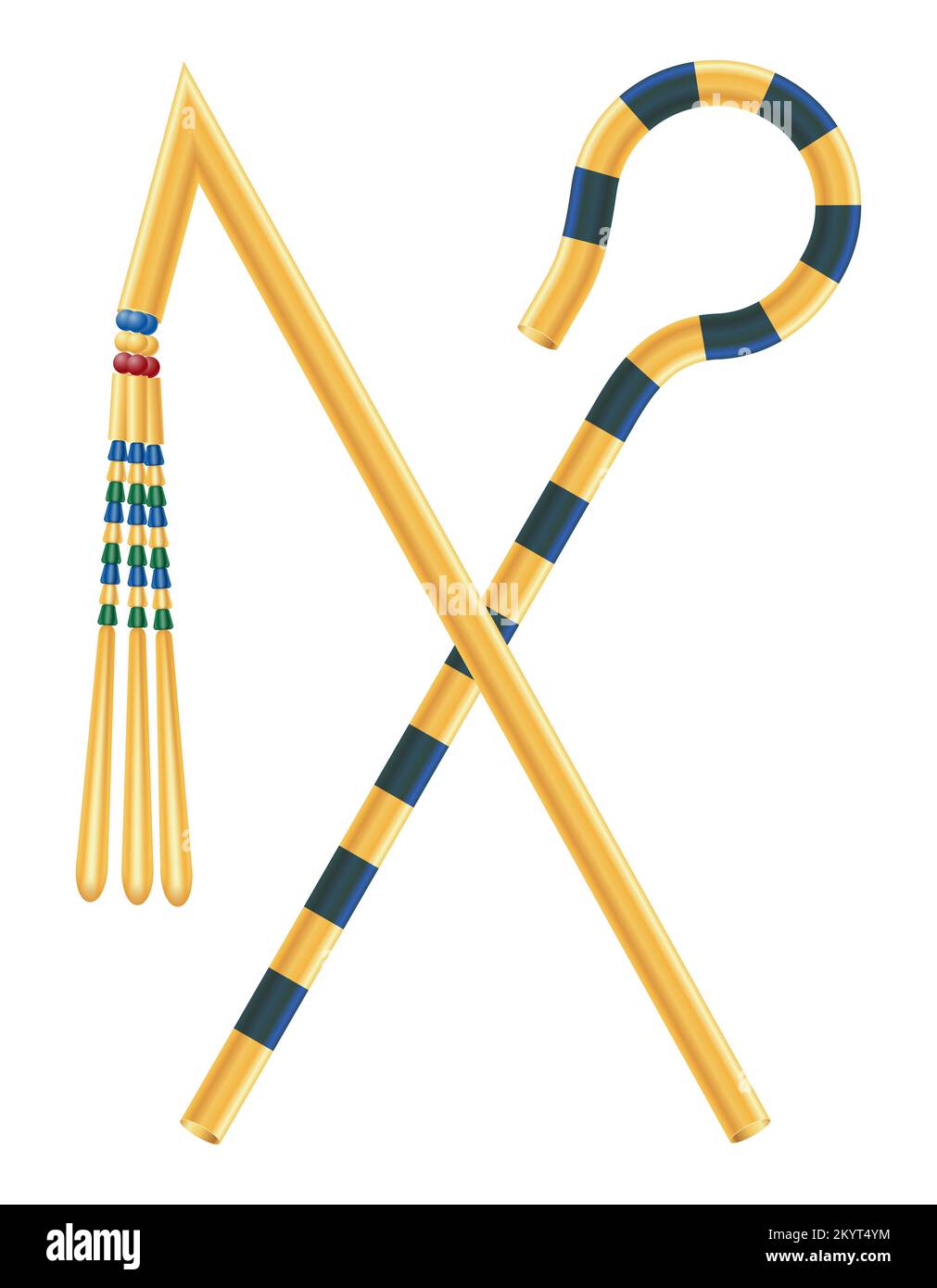 symbole de l'ancienne égypte illustration vectorielle isolée sur fond blanc Banque D'Images