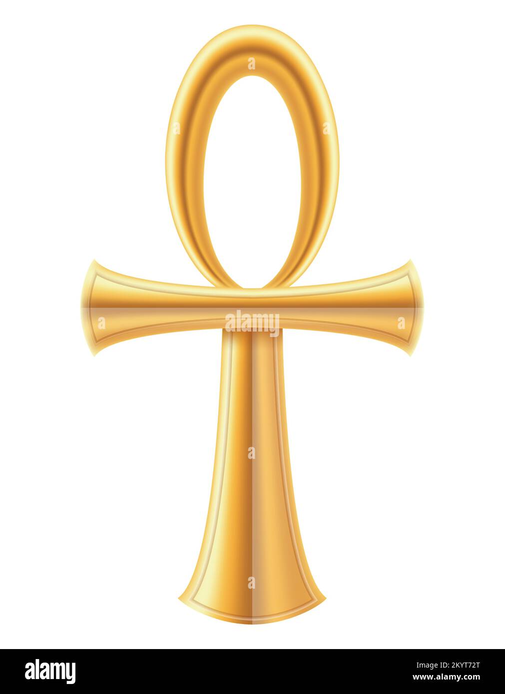 symbole ankh de l'ancienne égypte illustration vectorielle isolée sur fond blanc Illustration de Vecteur