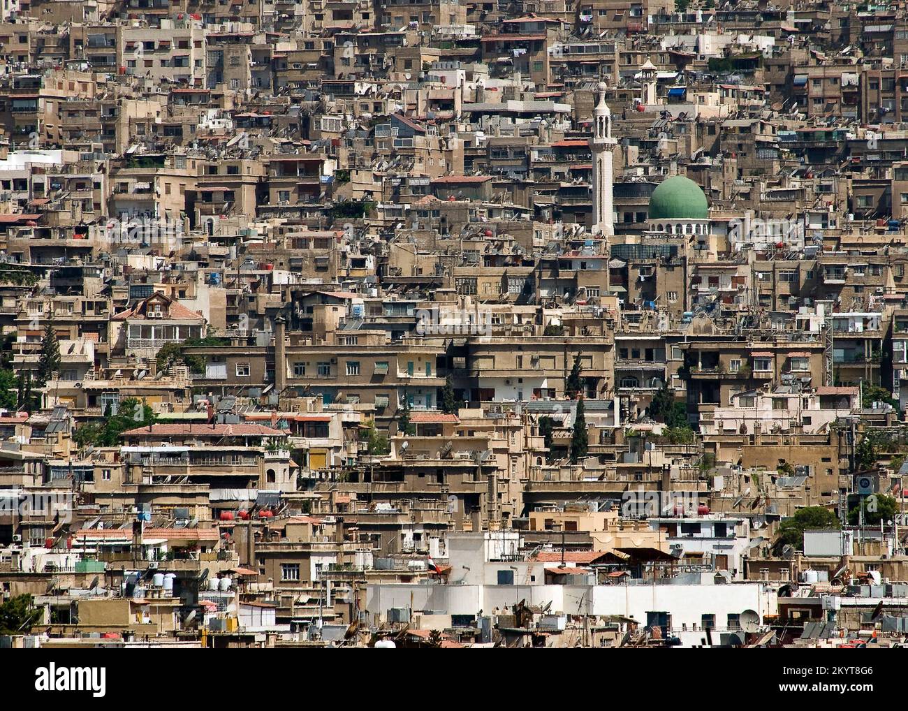 Mont Qasioun - Damas, Syrie Banque D'Images