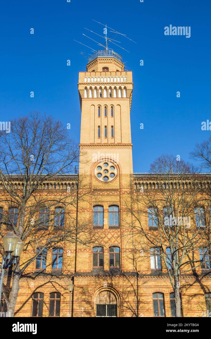 Centre de physique de l'université historique de Halle, Allemagne Banque D'Images