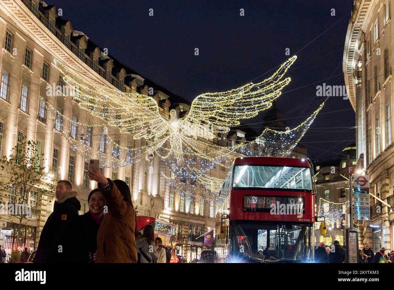 Regent Street - illuminations de Noël 2022 Banque D'Images