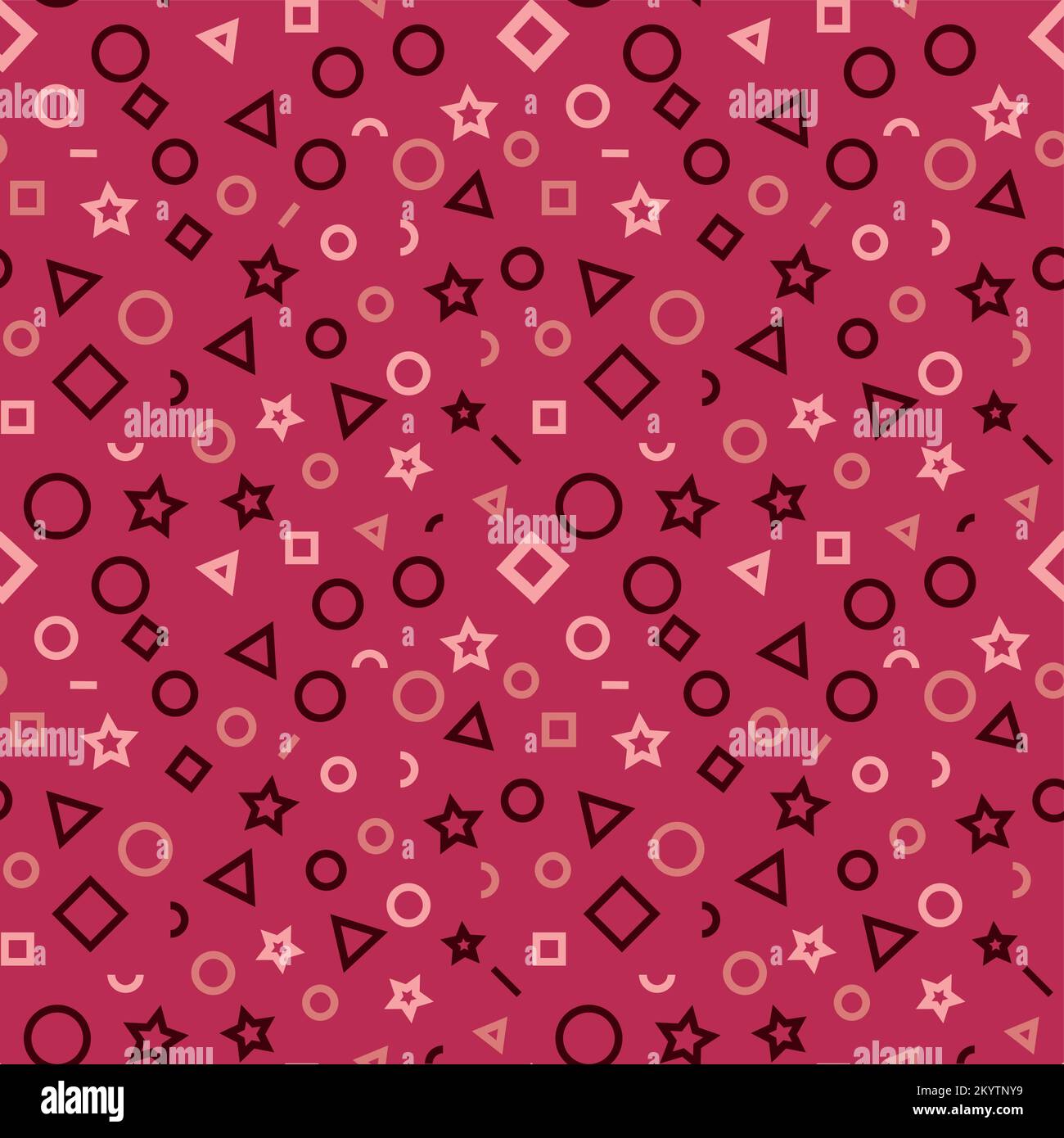 Viva Magenta. Motif géométrique abstrait. motif sans couture, formes géométriques abstraites Illustration de Vecteur