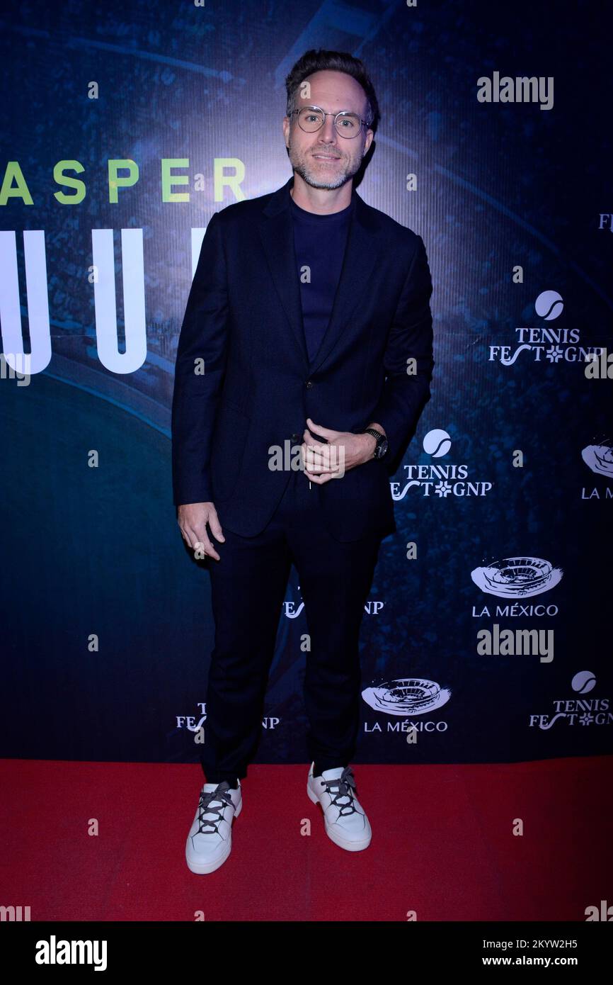 Mexico, Mexique. 1st décembre 2022. Erik Hayser assiste au tapis rouge du tennis Fest Rafael Nadal V. Casper Ruud à la bague de la Mexico. Sur 1 décembre 2022 à Mexico, Mexique. (Image de crédit : © Jorge Gonzalez/eyepix via ZUMA Press Wire) Banque D'Images