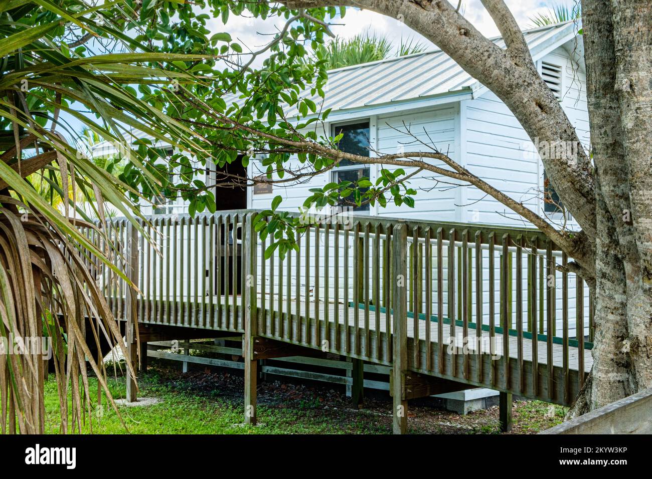 Caretakers Cottage, Sanibel Historical Museum & Village, Sanibel, Floride Banque D'Images
