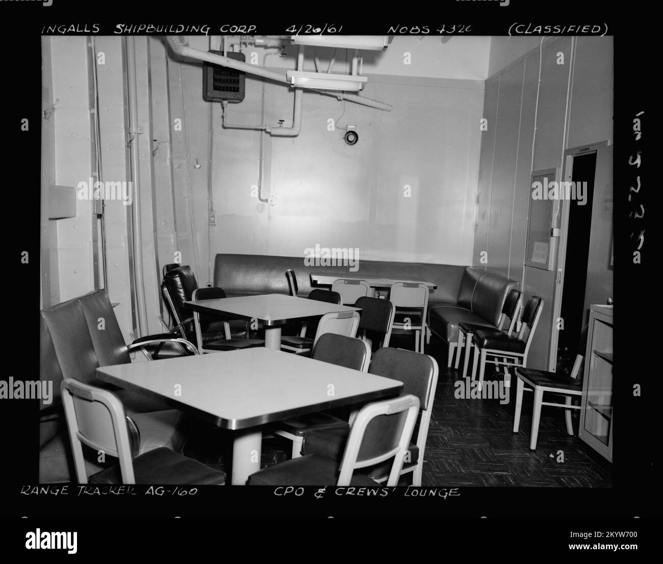 AGM-1 Range Tracker , navires, navires, bateaux, Histoire navale, Marine Banque D'Images