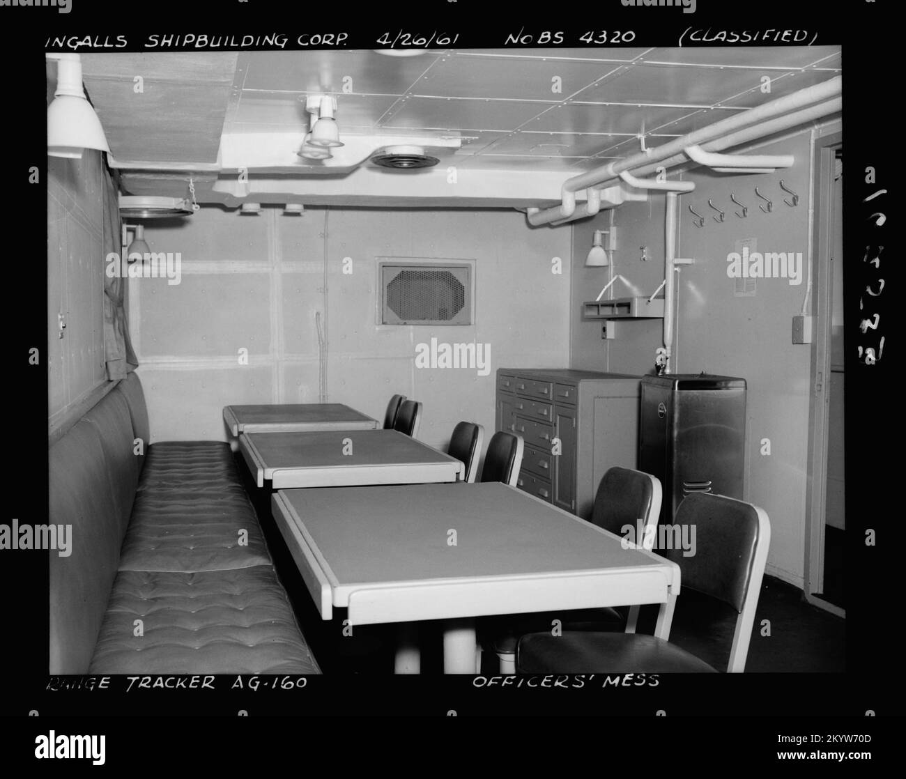 AGM-1 Range Tracker , navires, navires, bateaux, Histoire navale, Marine Banque D'Images