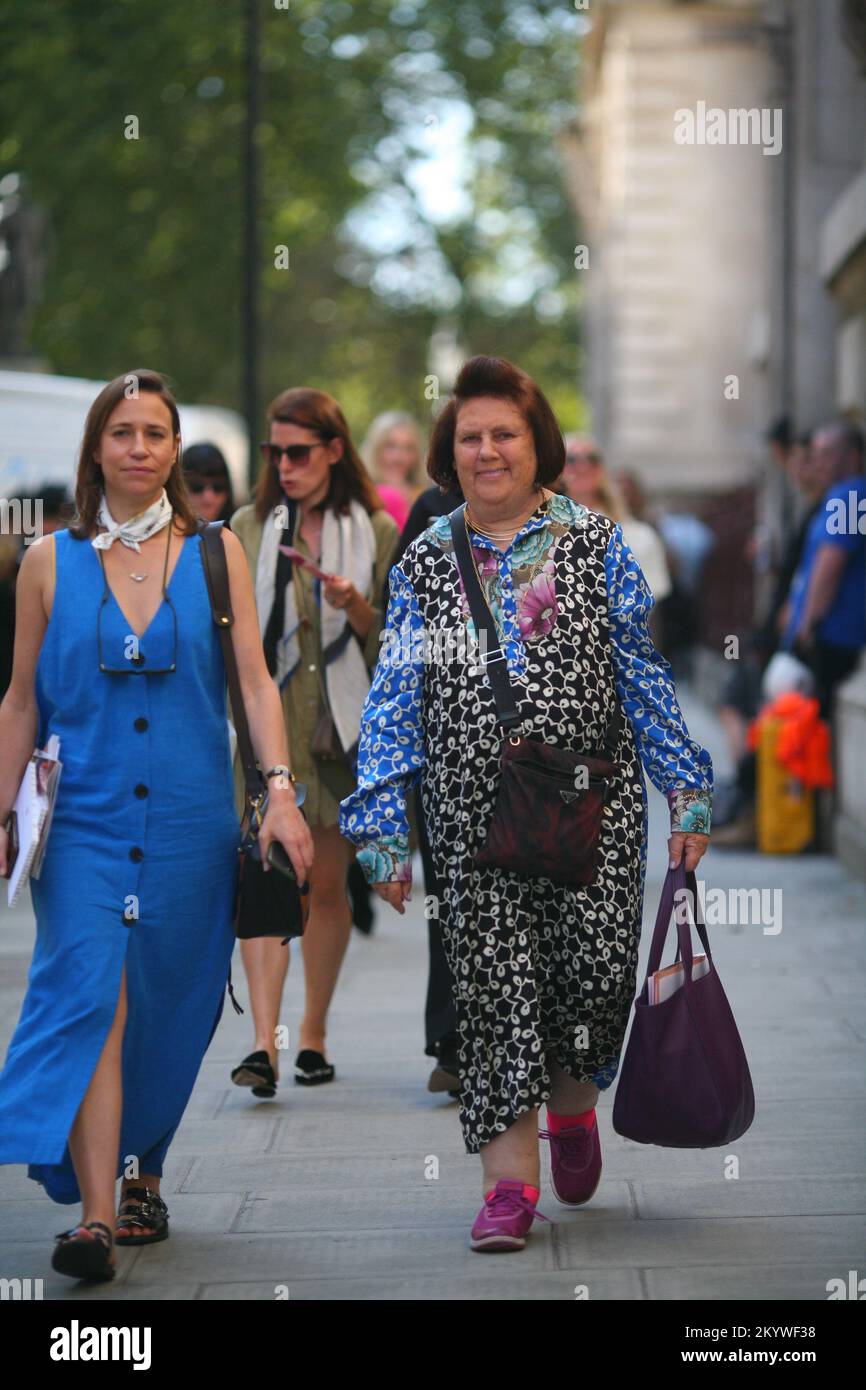 London Fashion week Street style Banque D'Images