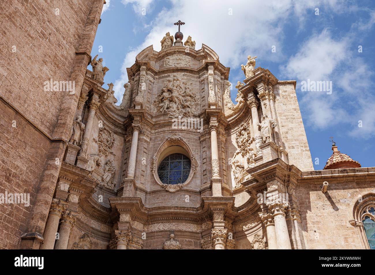 La Seu de Valencia, cathédrale Sainte-Marie de Valence, une église catholique romaine. Banque D'Images