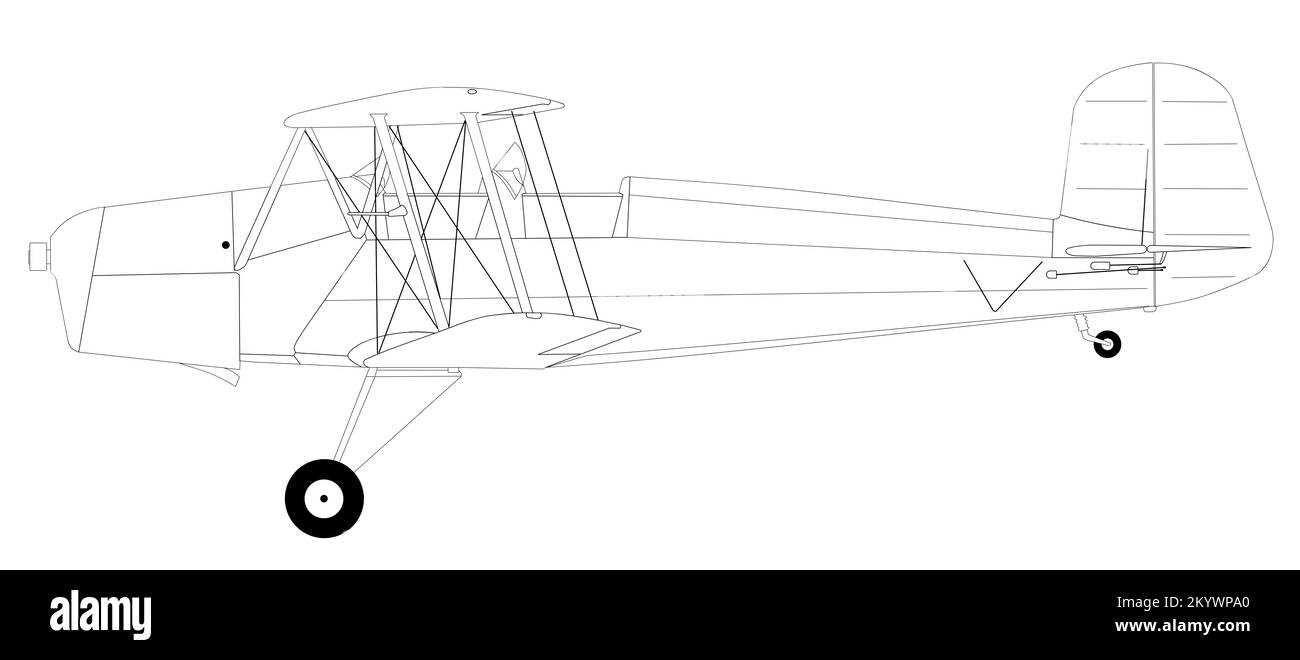Tatra T. 131 (licence Bücker Bü 131) Banque D'Images