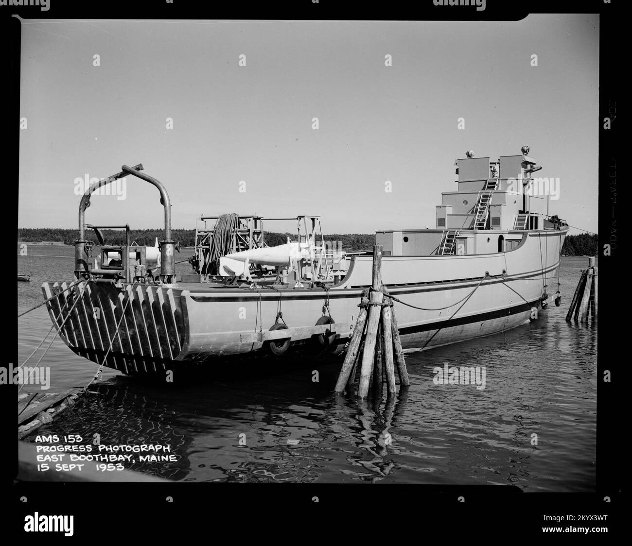 AMS-153 , navires, navires, bateaux, Histoire navale, Marine Banque D'Images