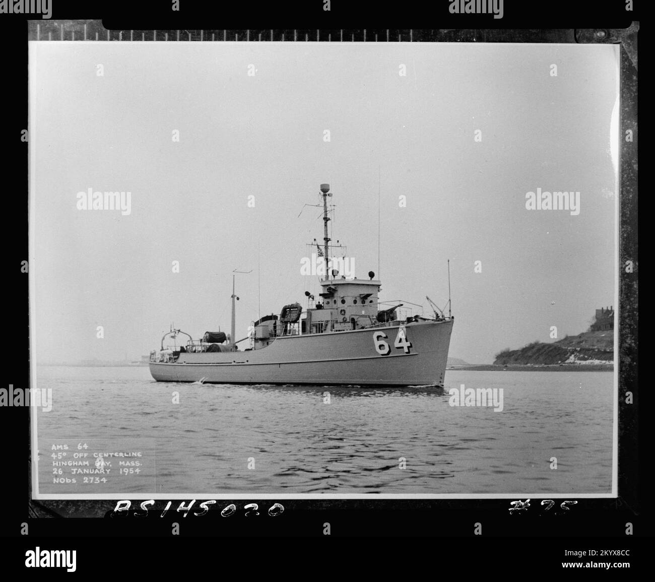 AMS-64 , navires, navires, bateaux, Histoire navale, Marine Banque D'Images