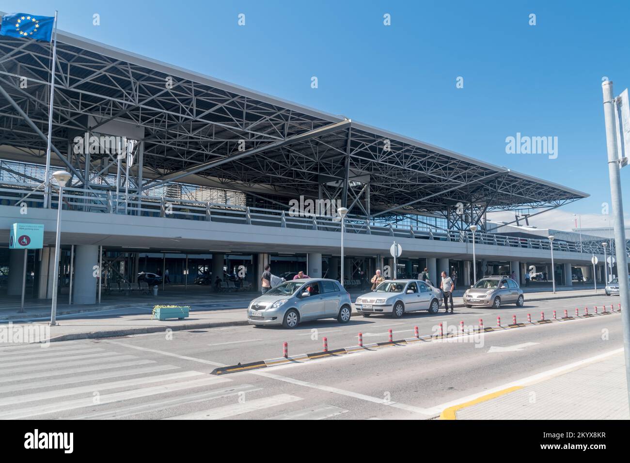 Thessalonique, Grèce - 28 septembre 2022: Aéroport de Thessalonique Macédoine (IATA: SKG, OACI: LGTS), aéroport international près de Thessalonique, le second Banque D'Images