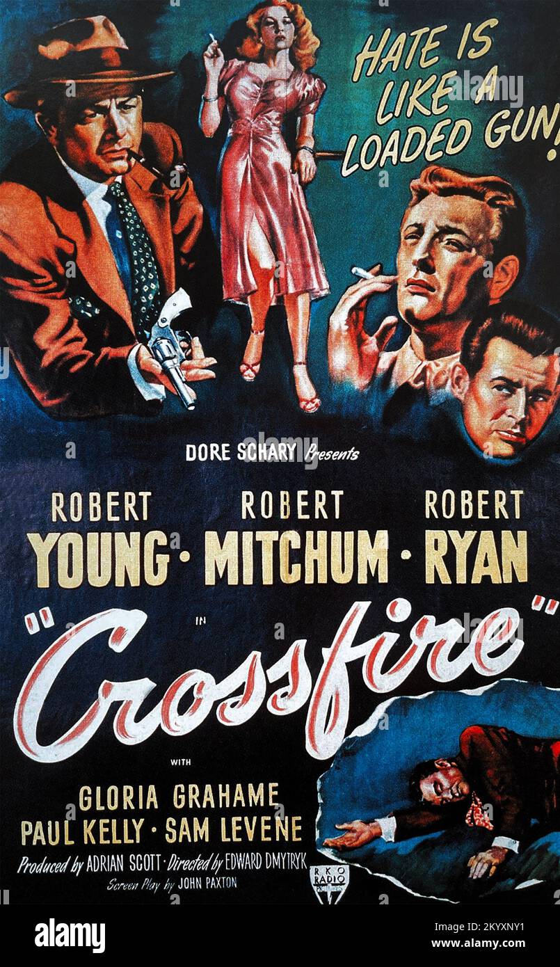 CROSSFIRE 1947 RKO radio Pictures film Banque D'Images