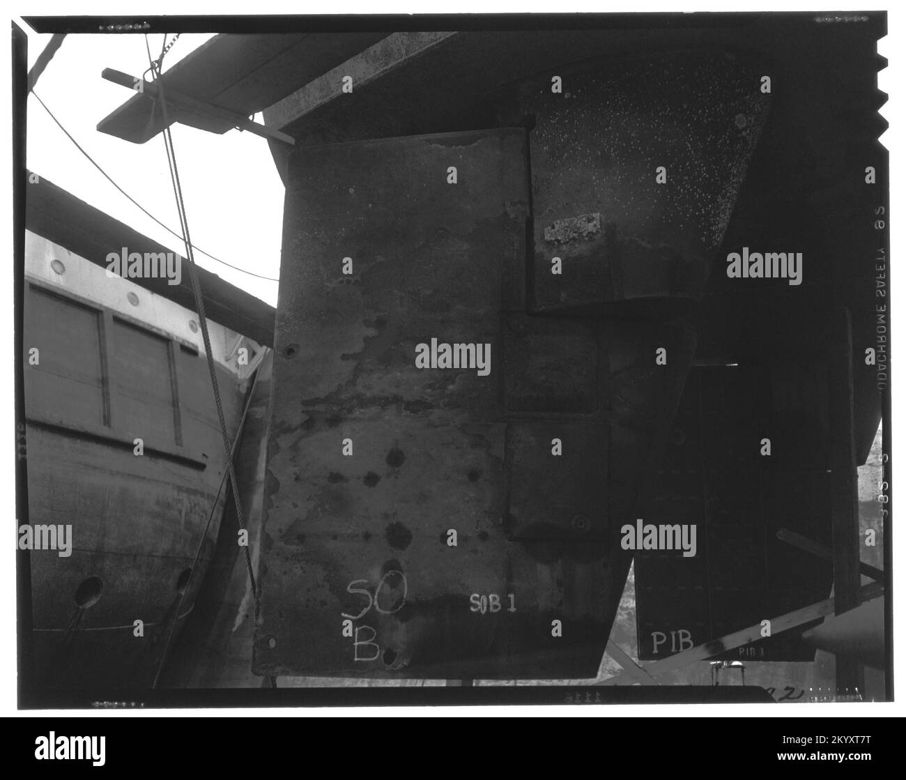 DD-871 Rudder , navires, navires, bateaux, Histoire navale, Marine Banque D'Images