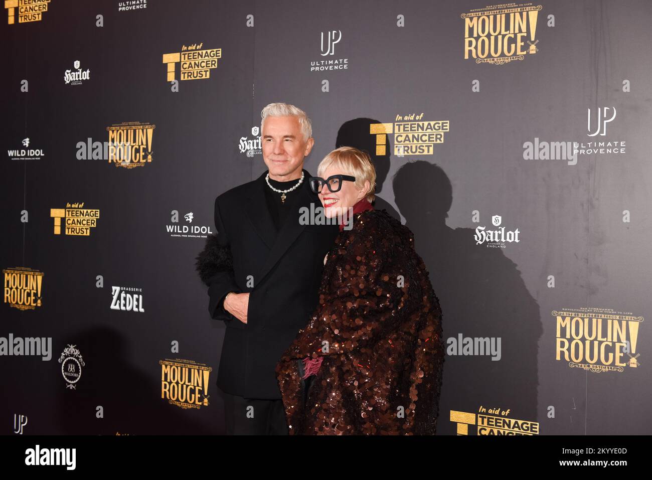 Spectacle de gala du Moulin Rouge au Piccadilly Theatre en faveur de Teenage cancer Trust, Londres, 29th septembre 2022 avec: baz luhrmann, catherine martin où: Londres, Royaume-Uni quand: 29 sept 2022 Banque D'Images