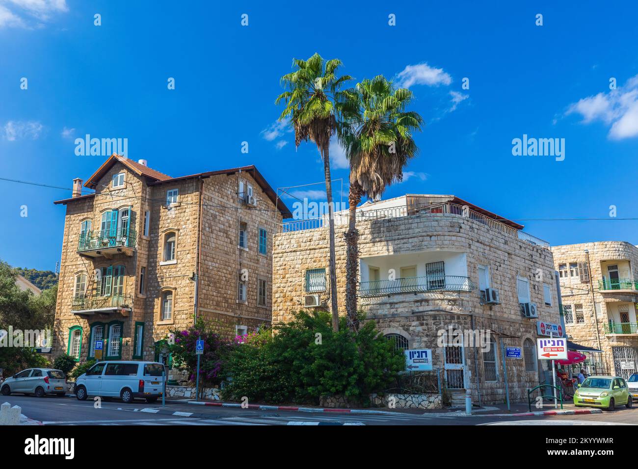Israël, Haïfa 05, 2022 : rues de la ville de Haïfa en Israël Banque D'Images