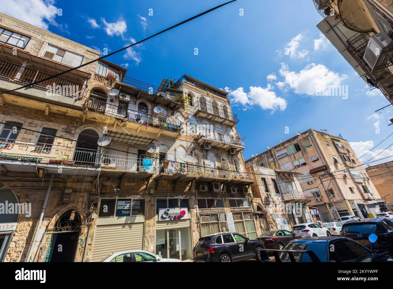 Israël, Haïfa 05, 2022 : rues de la ville de Haïfa en Israël Banque D'Images