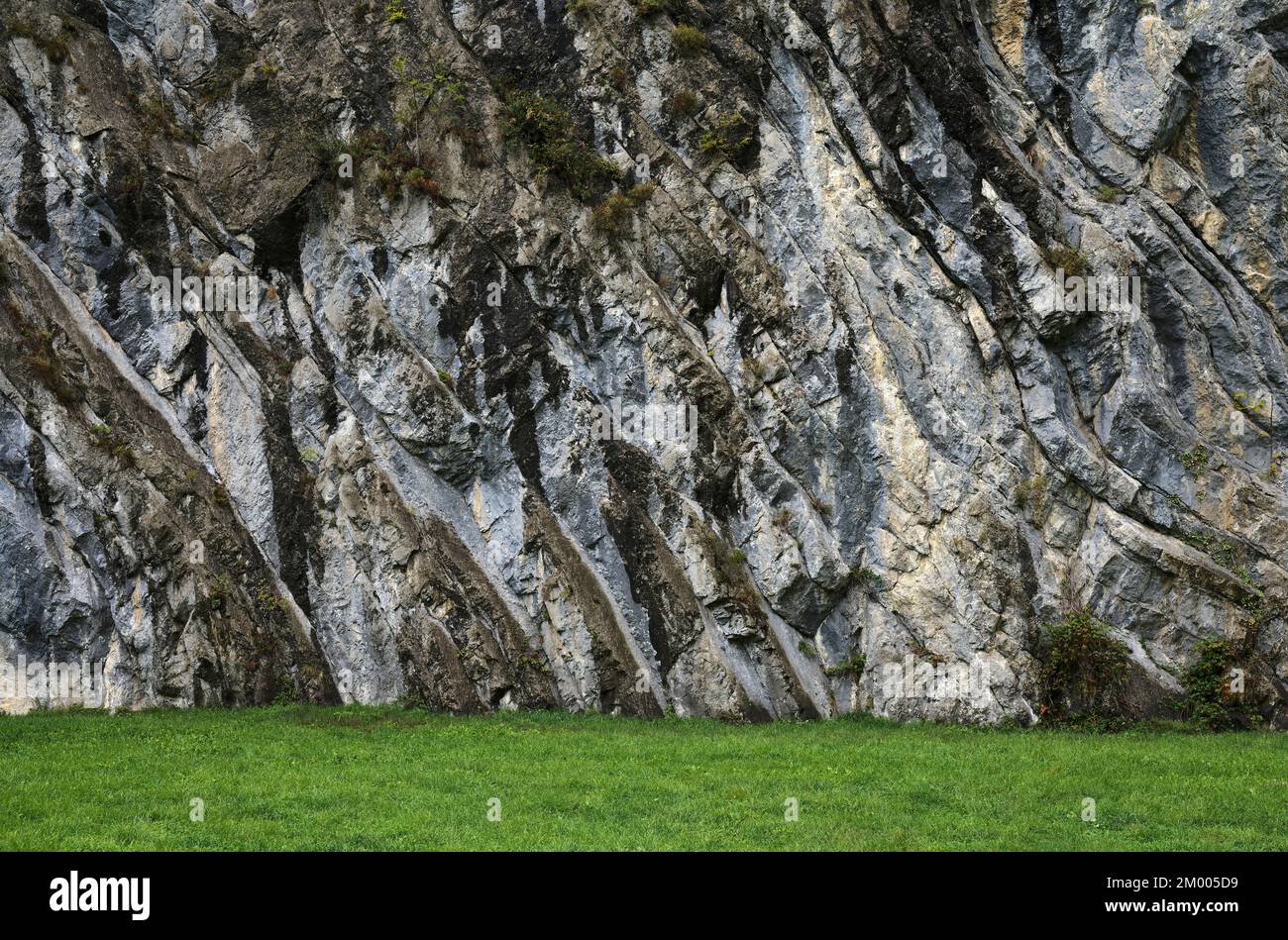 Formation rocheuse géologique, Jura, près de Brienz, canton de Berne, Oberland bernois, Suisse, Europe Banque D'Images