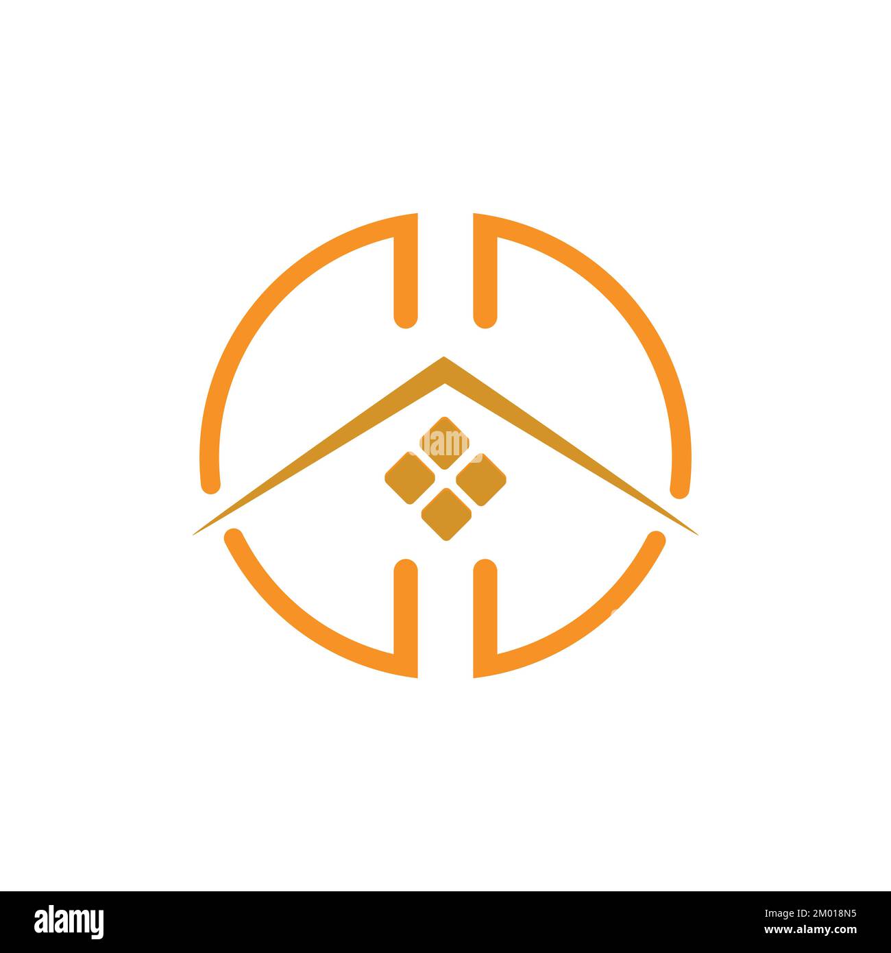 Logotype home Icon design avec fond blanc Illustration de Vecteur