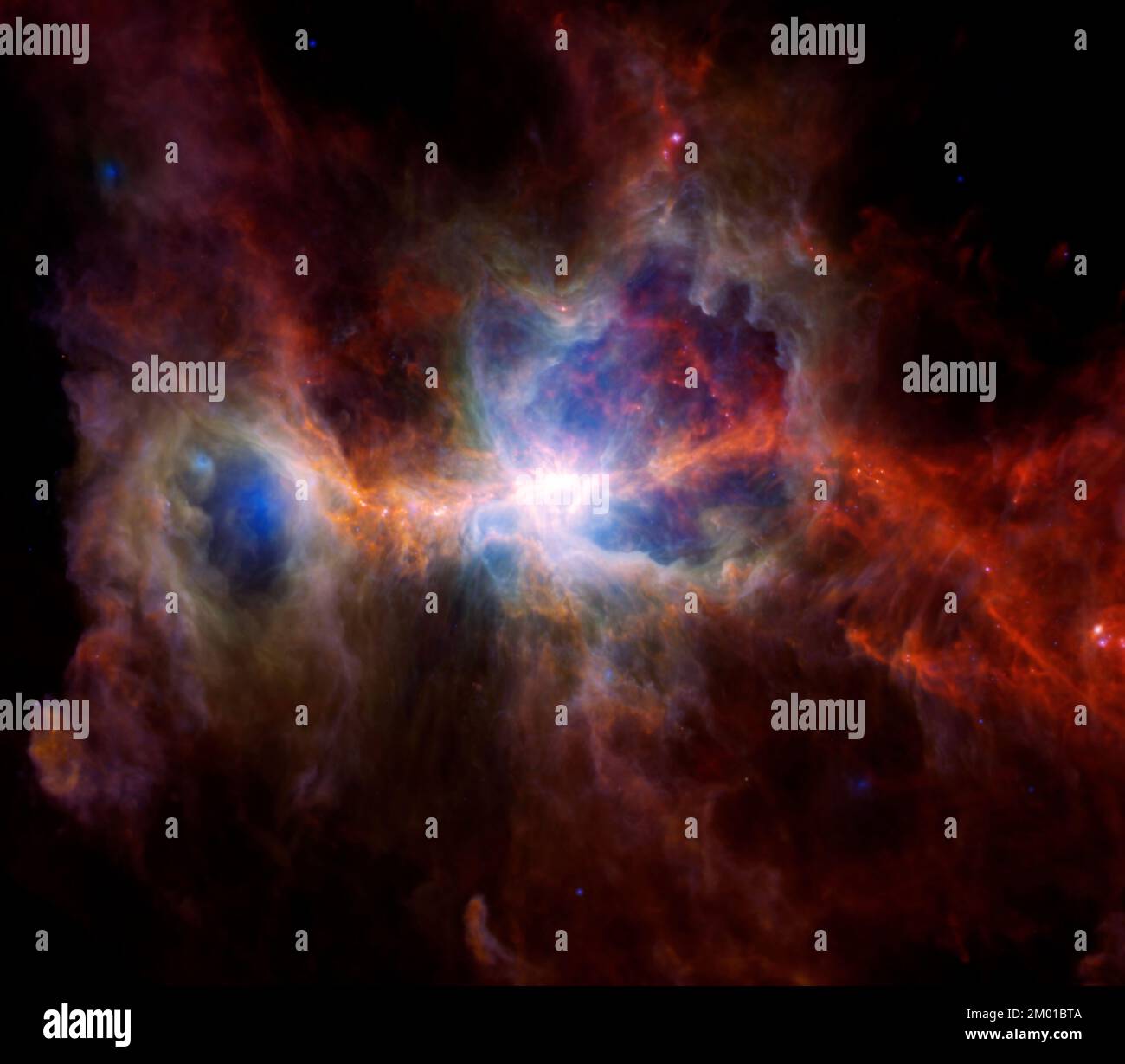 Orion Nebula en infrarouge. Éléments de cette image fournis par la NASA. Banque D'Images