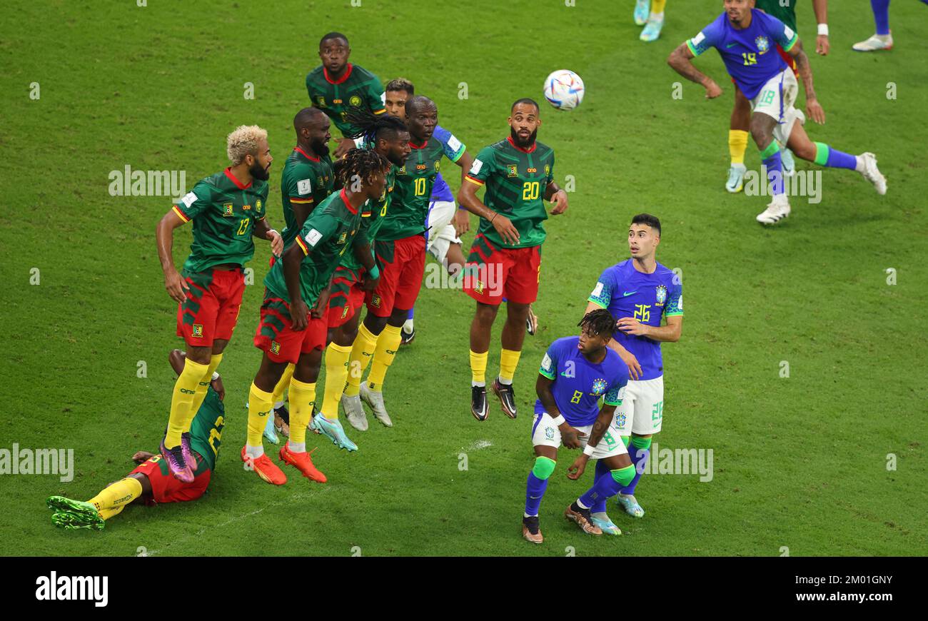 Billet Original Match Brésil – Cameroun, Coupe Du Monde FIFA 2022 (Qatar), Excellent état