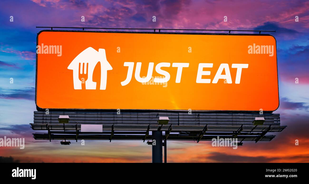 Just eat logo Banque de photographies et d’images à haute résolution Alamy