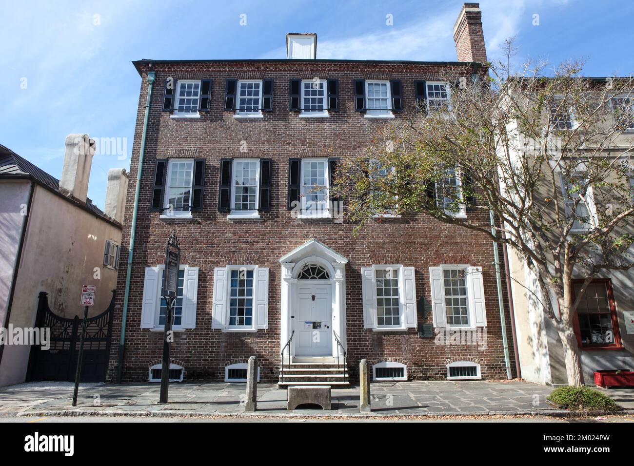 Vue sur la maison Heyward-Washington à Charleston, Caroline du Sud Banque D'Images