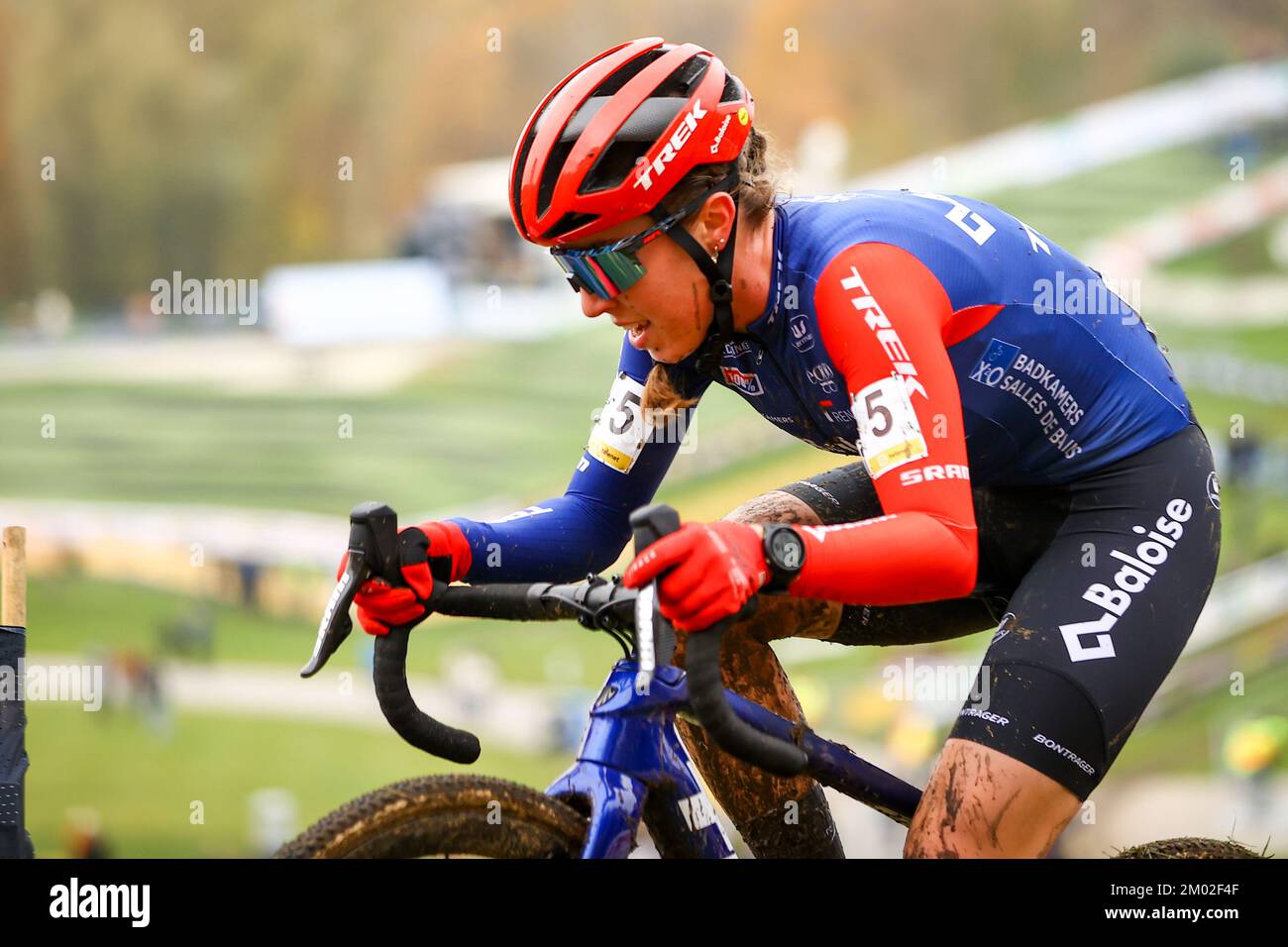 Dutch Shirin van Anrooij photographié en action lors de la course féminine  du Superprestige Boom, quatrième étape du Superprestige cyclo-cross, samedi  03 décembre 2022, à Boom. BELGA PHOTO DAVID PINTENS Photo Stock -