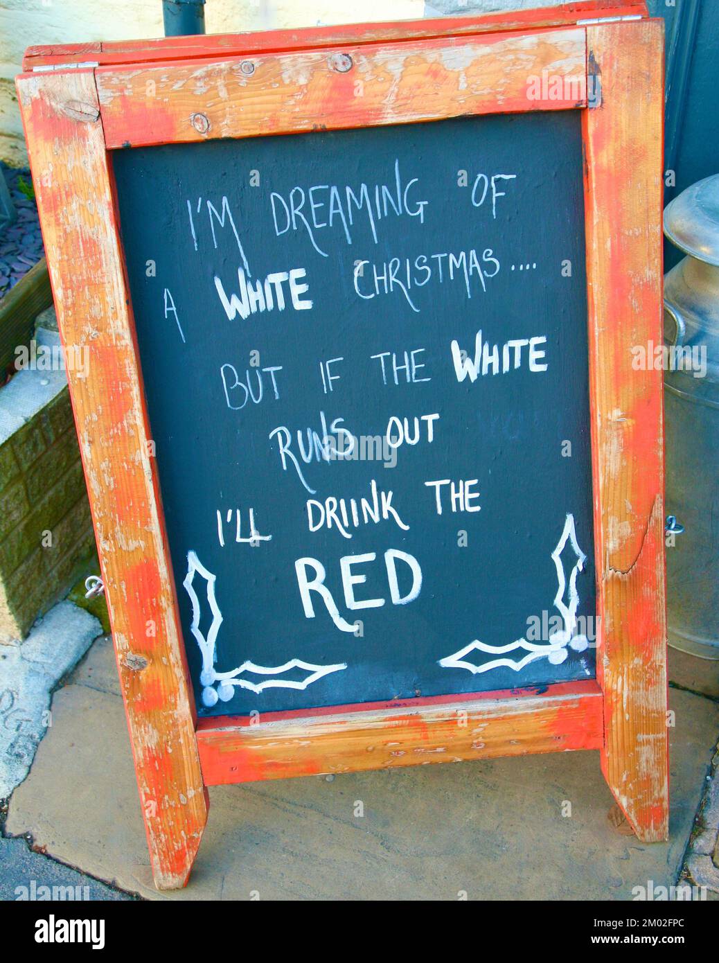 Je rêve d'un Noël blanc Banque D'Images