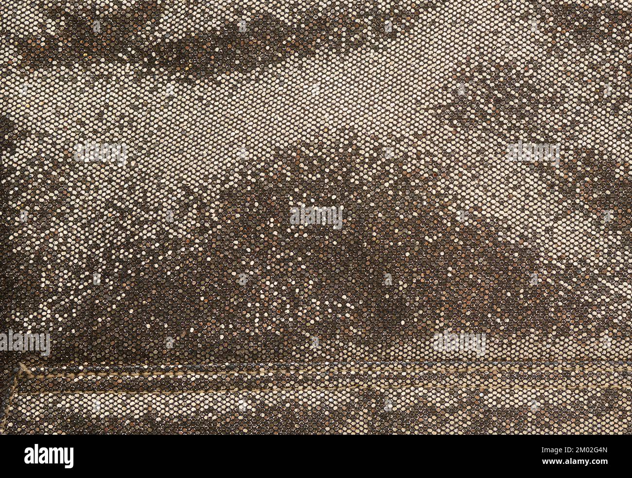 Toile dorée scintillante, cadre intégral Banque D'Images