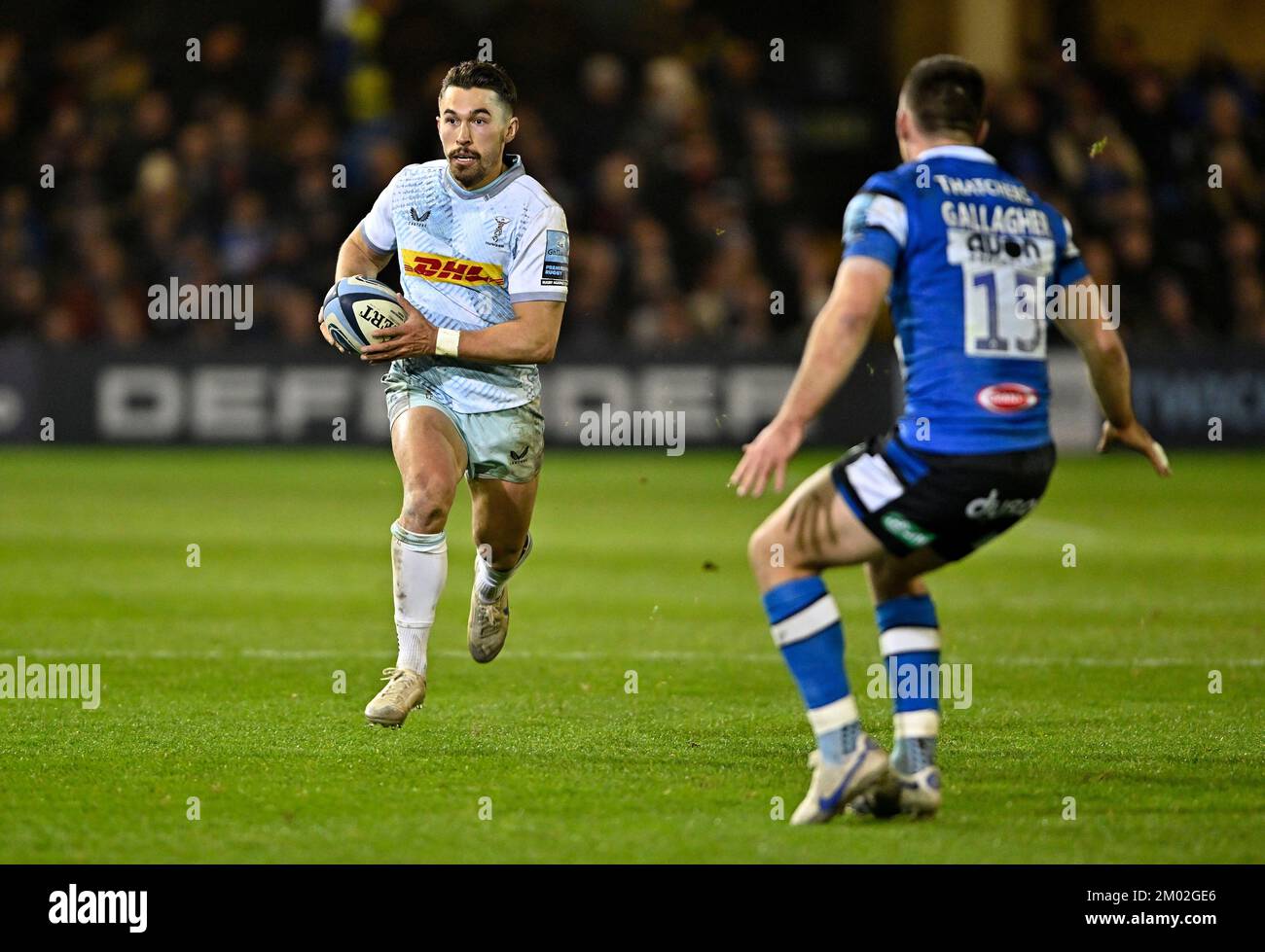 Bath, Royaume-Uni. 02nd décembre 2022. Rugby, premier ministre. Harlequins Bath V. Le terrain de loisirs. Baignoire. Nick David (Harlequins) pendant le match de rugby Bath V Harlequins Gallagher Premiership. Credit: Sport en images/Alamy Live News Banque D'Images