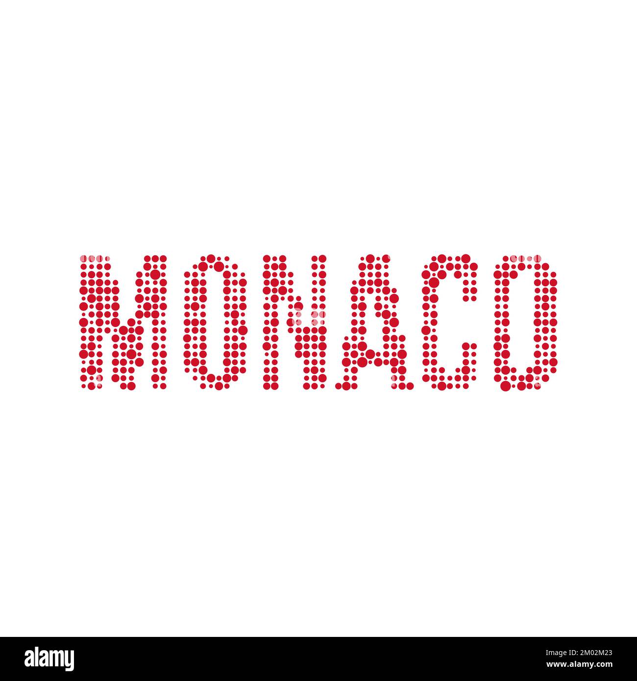 Illustration de la représentation de la silhouette de Monaco avec motif génératif Pixelated Illustration de Vecteur