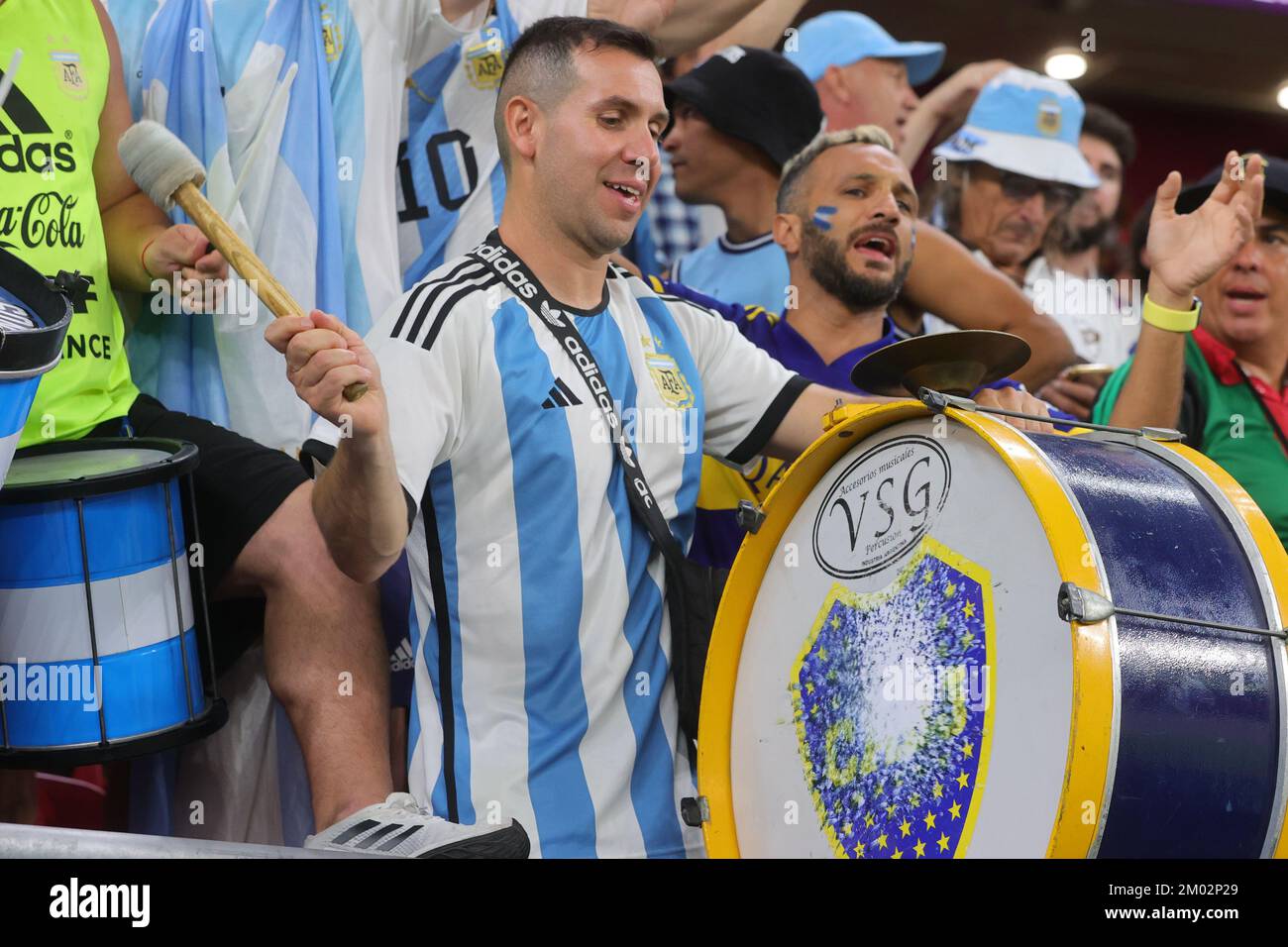 AR Rayyan, Qatar. 03rd décembre 2022. Batteur argentin avant la coupe du monde de la FIFA, Qatar 2022 tour de 16 match entre l'Argentine et l'Australie au stade Ahmad Bin Ali, AR-Rayyan, Qatar, le 3 décembre 2022. Photo de Peter Dovgan. Utilisation éditoriale uniquement, licence requise pour une utilisation commerciale. Aucune utilisation dans les Paris, les jeux ou les publications d'un seul club/ligue/joueur. Crédit : UK Sports pics Ltd/Alay Live News Banque D'Images